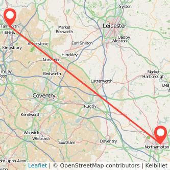 Trains from Northampton to Tamworth 